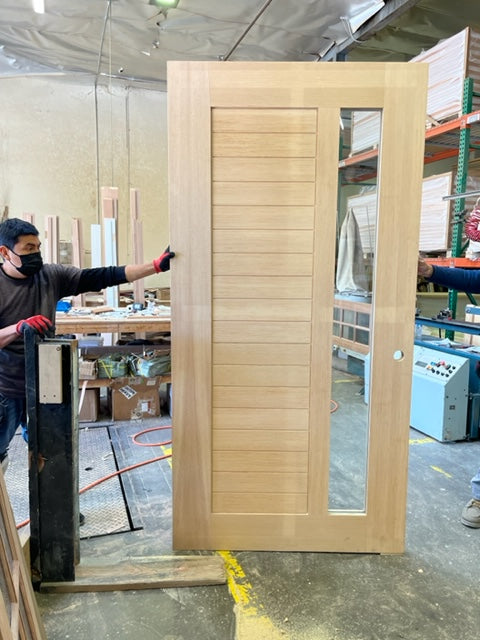 Noir - Exterior Modern Solid Wood Pivot Door