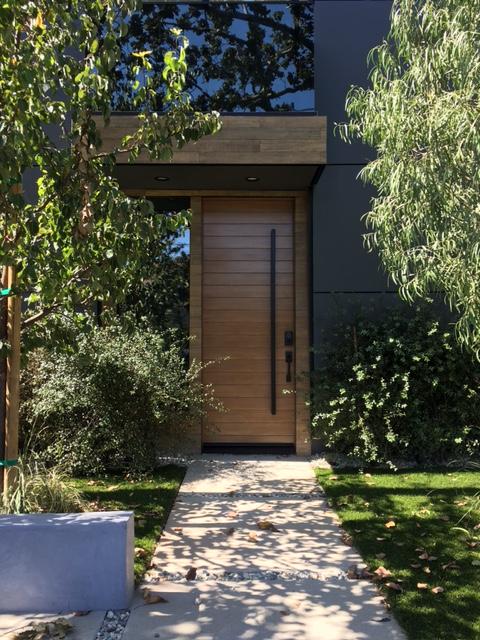 Oasis - Exterior Modern Mahogany Wood Entry Solid Front Door