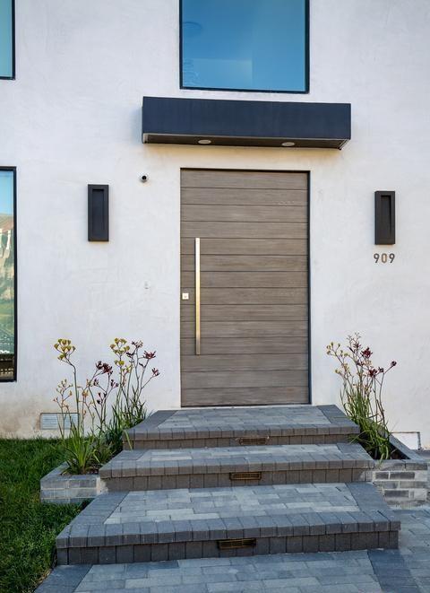 Oasis - Exterior Modern Mahogany Wood Entry Solid Front Door