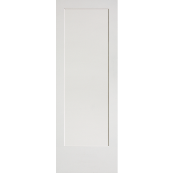 Interior 20-Min Fire Rated Shaker Flat 1-Panel Primed Door