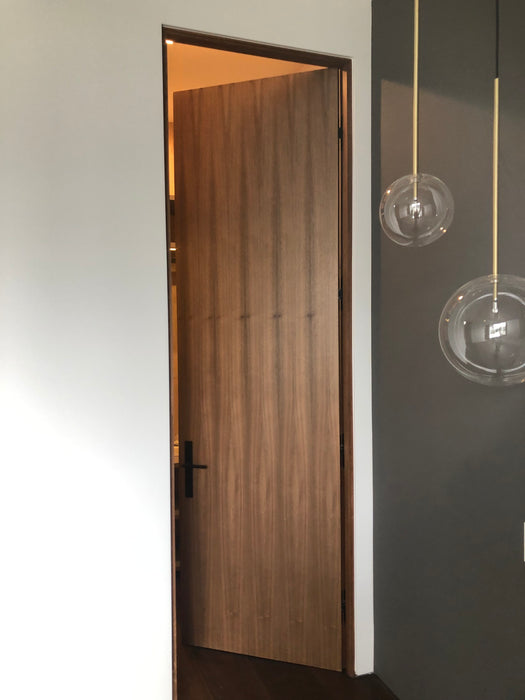 Vertical - Interior Flush Rift White Oak Solid Core Stain Grade Modern Door (Vertical Wood Grain)