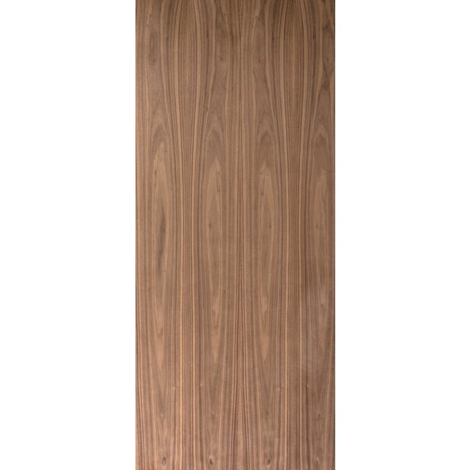 Flush Unfinished Plain Sliced Black Walnut Commercial Fire Rated Door