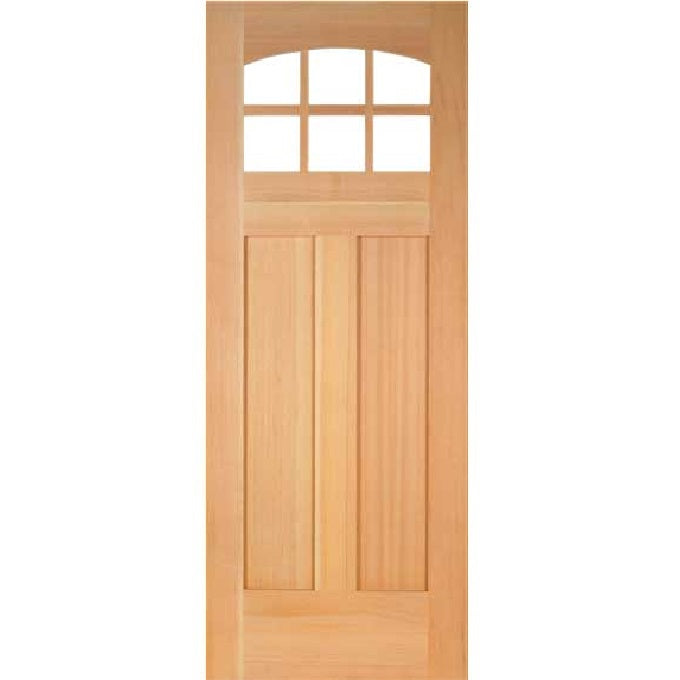 Shakers - Craftsman Doug Fir Wood with Clear Glass Entry Door