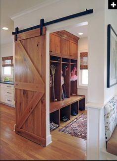 Matias - Rustic Unfinished 2-Panel V-Groove Knotty Alder Barn Door
