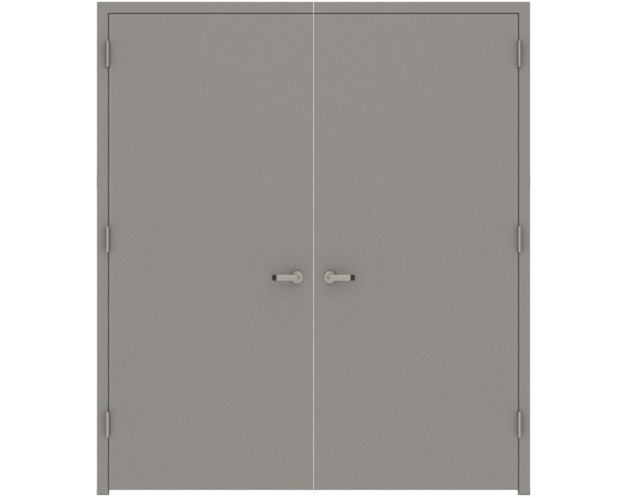 Commercial 16-Gauge Flush Hollow Metal 3-Hours Fire Rated Door