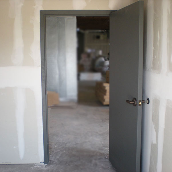 Commercial 16-Gauge Flush Hollow Metal 3-Hours Fire Rated Door
