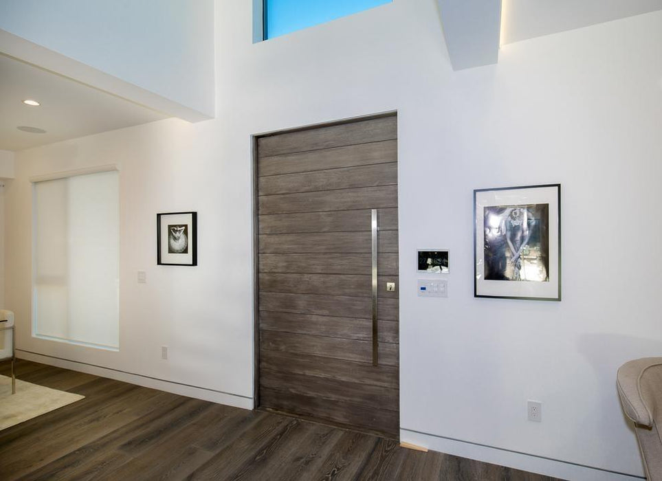 Oasis - Exterior Modern Mahogany Wood Entry Solid Front Door