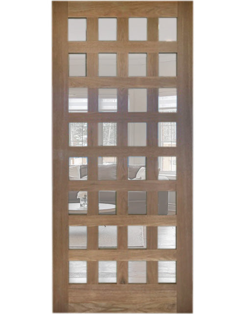 Loren - Exterior Modern Solid Walnut Wood Pivot Door