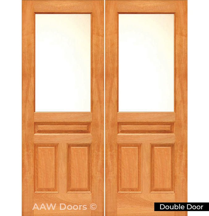 141 Dutch Mahogany Wood Entry Solid Door