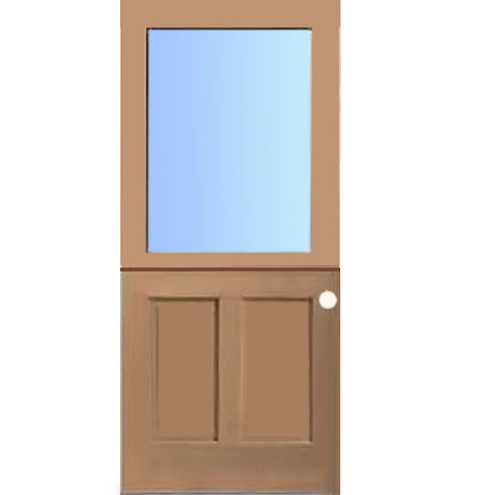 144 1-Lite Dutch Doug Fir Wood Entry Solid Door