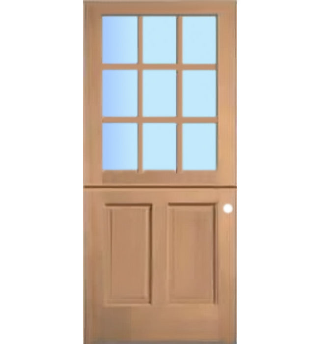 144 9-Lite Dutch Doug Fir Wood Entry Solid Door