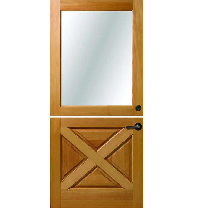 2035 1-Lite Dutch Doug Fir Wood Entry Solid Door