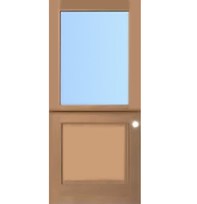 4182 1-Lite Dutch Doug Fir Wood Entry Solid Door