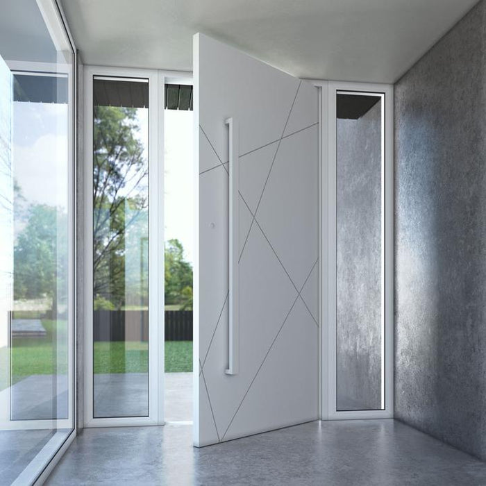 Advanced - Exterior Modern Solid Wood Pivot Door