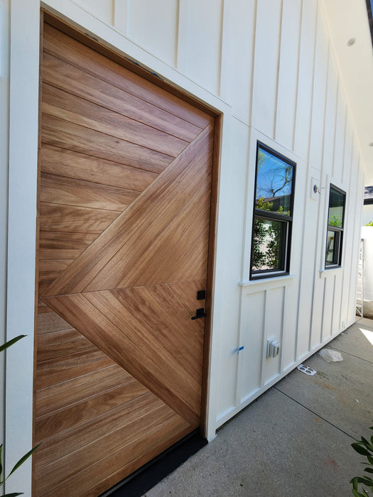 Excellence - Exterior Modern Mahogany Wood Entry Solid Front Door