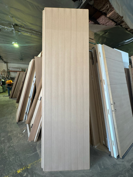 Vertical - Interior Flush Rift White Oak Solid Core Stain Grade Modern Door (Vertical Wood Grain)