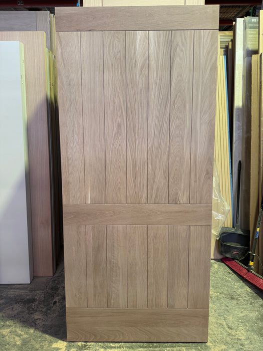 Segovia - Exterior Modern White Oak Wood Entry Solid Front Door
