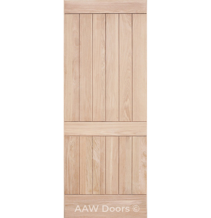 Segovia - Exterior Modern White Oak Wood Entry Solid Front Door