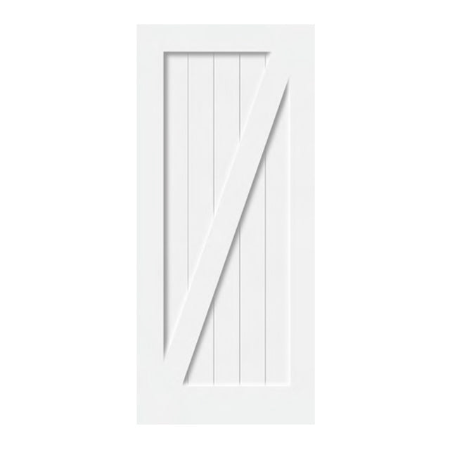 Classic Series - Z Brace Painted Finish Barn Door — Lux Doors