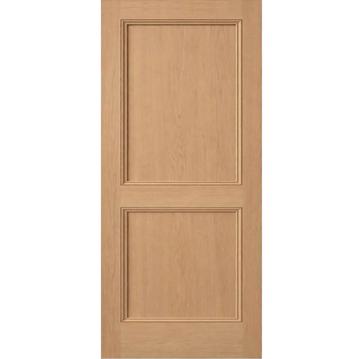 Interior 2-Panel Shaker With Recessed Molding White Oak Door