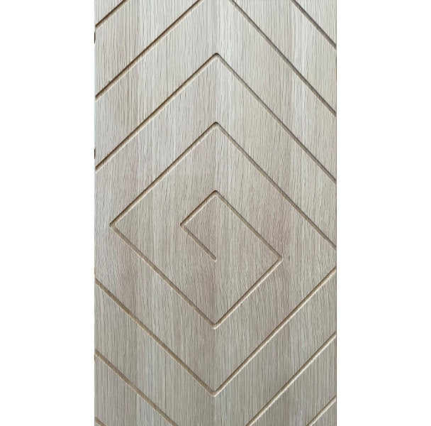 Labyrinth - Exterior Modern Mahogany Wood Entry Solid Front Door