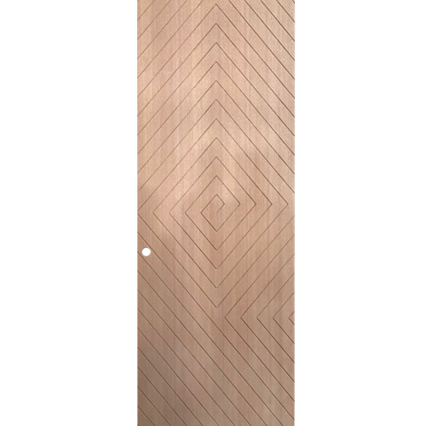 Labyrinth - Exterior Modern Mahogany Wood Entry Solid Front Door