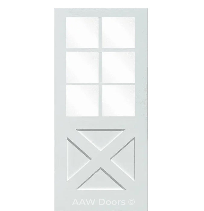 PU-11 Contemporary Fiberglass in White Entry Door