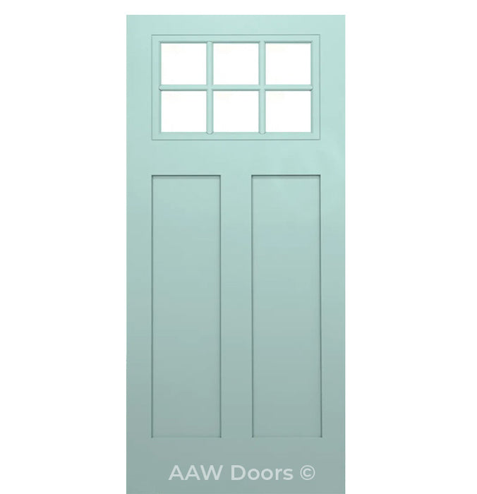 PU-13 Contemporary Fiberglass in Green Entry Door