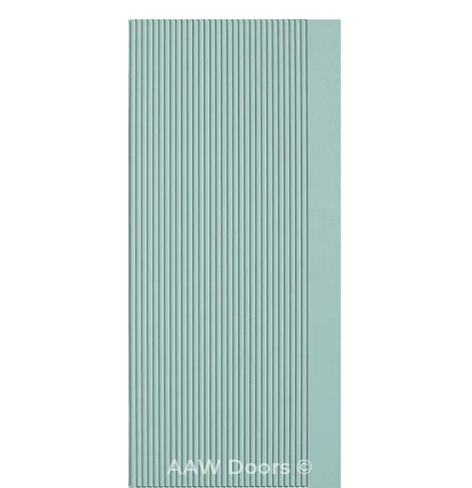 PU-14 Green Traditional Fiberglass Entry Door