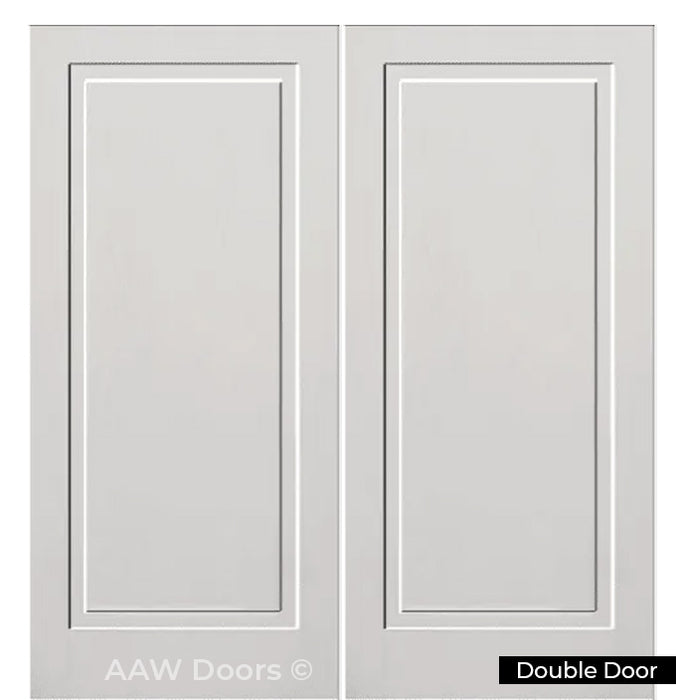 PU-21 Fiberglass in White Entry Door