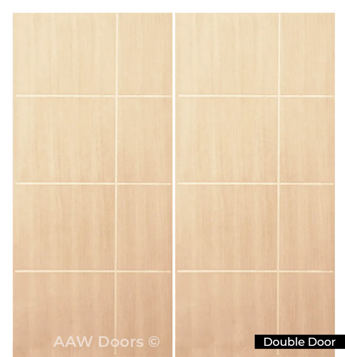 PU-22 Fiberglass With White Oak Entry Door