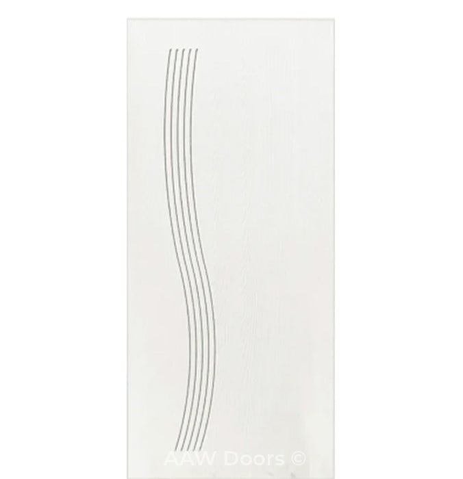 PU-23 Fiberglass in White Entry Door