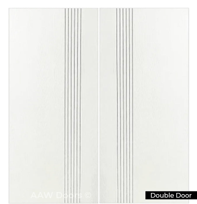 PU-24 Fiberglass in White Entry Door