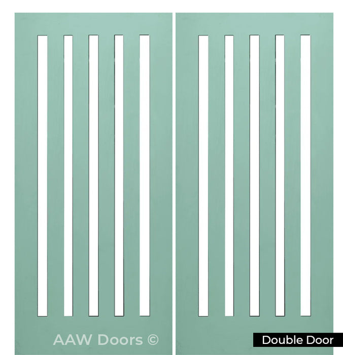 PU-26 Fiberglass in Green Entry Door