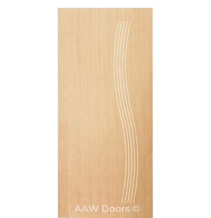 PU-33 Fiberglass with White Oak Entry Door