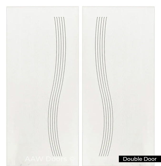 PU-33 Fiberglass with White Oak Entry Door