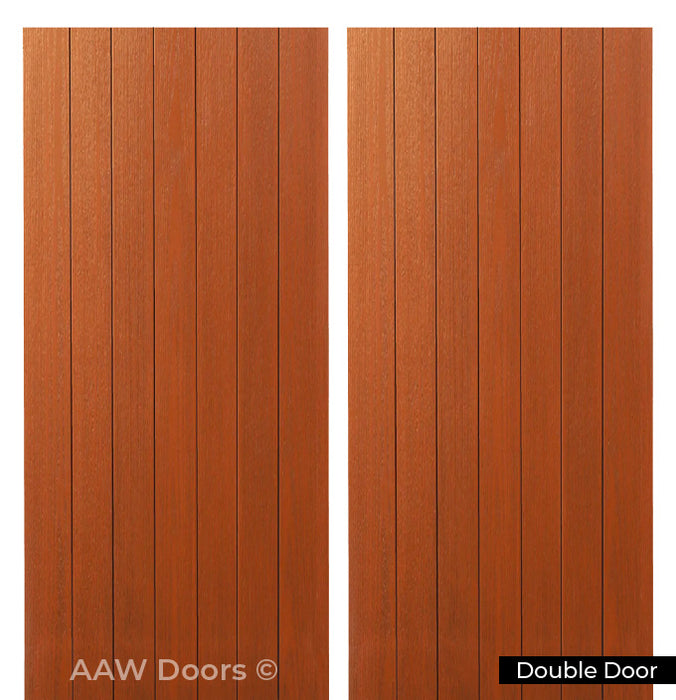 PU-6 Contemporary Fiberglass in Cherry Entry Door