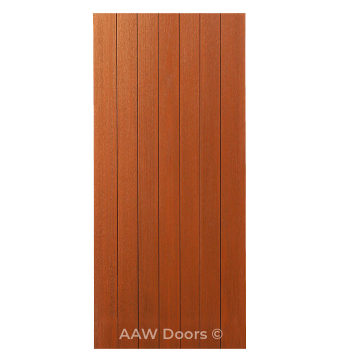 PU-6 Contemporary Fiberglass in Cherry Entry Door