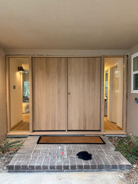 Granada - Exterior Modern Vertical Plank Solid Wood Pivot Door