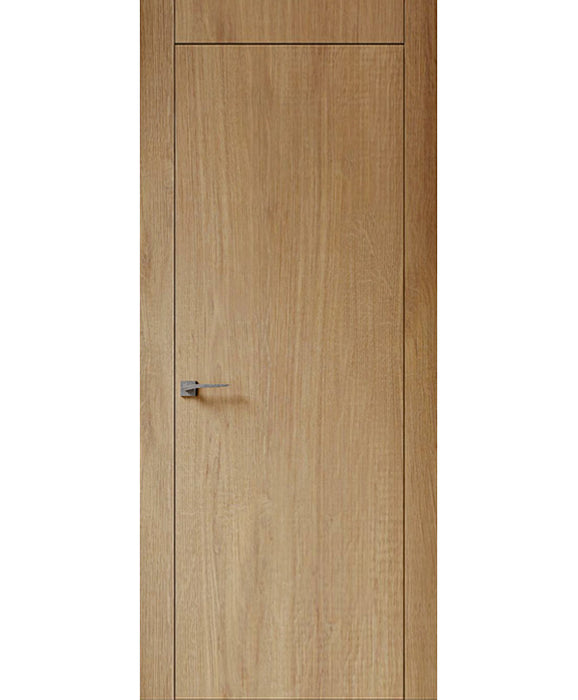 Invisio - Modern Rift Cut White Oak Hidden Door Including Heavy Duty 3D Concealed Hinges and Hidden Aluminum Frame