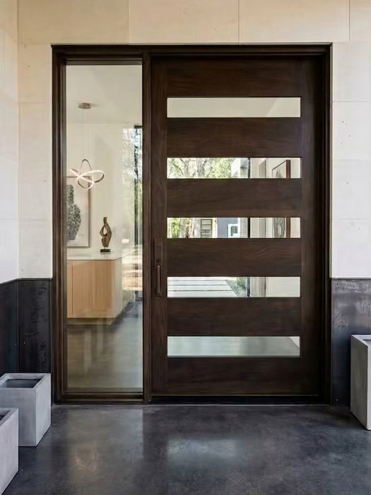 Mateo - Exterior Modern Solid Wood Pivot Door