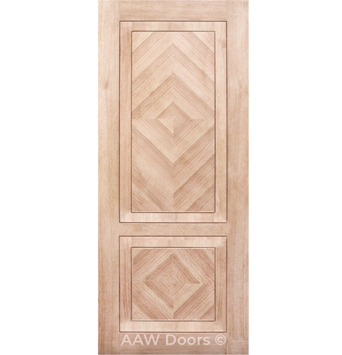 Seville Art Deco - Interior Modern White Oak Solid Wood Door