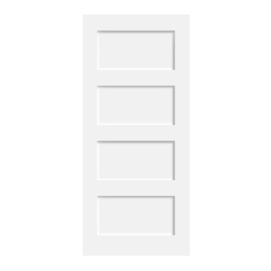 Shaker Series - Four Panel Painted Finish Barn Door