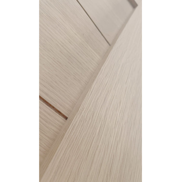 Siena - Interior 1-Panel Shaker Groove White Oak Solid Core Stain Grade Modern Door