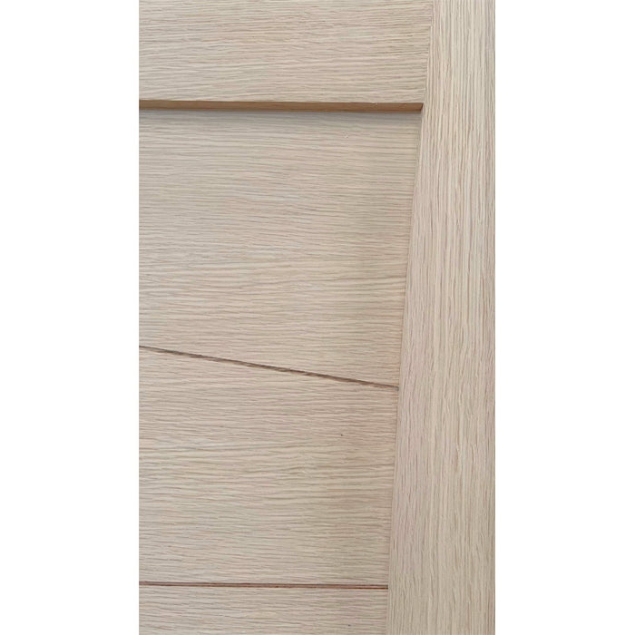 Siena - Interior 1-Panel Shaker Groove White Oak Solid Core Stain Grade Modern Door