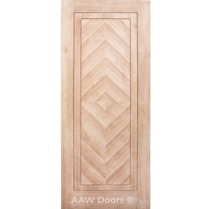 Valencia Art Deco - Interior Modern White Oak Solid Wood Door