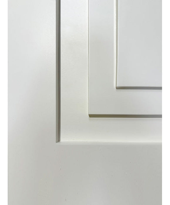 Paris - Modern French Design Interior Primed White Raised 2-Step Panel Door