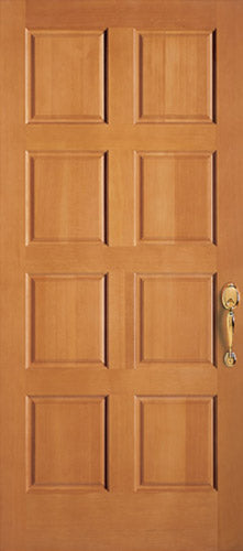 Exterior Classic 8-Panel Solid Wood Doors