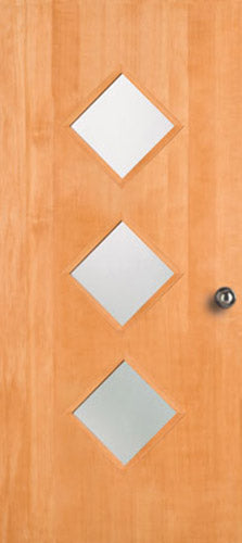3 Light - Exterior Modern Mid Century Solid Unfinished Doug Fir Wood Door