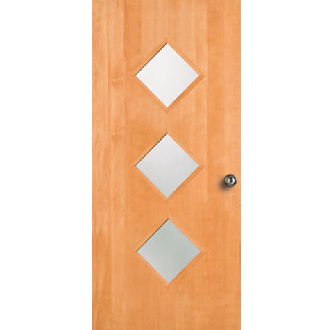 3 Light - Exterior Modern Mid Century Solid Unfinished Doug Fir Wood Door